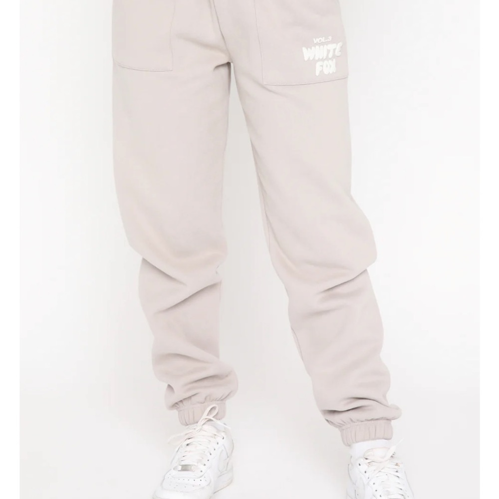 White fox sweatpants small